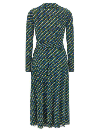 Платье миди DIANE VON FURSTENBERG 'Phoenix' (D805ASPPTOMESHSPPTO) #