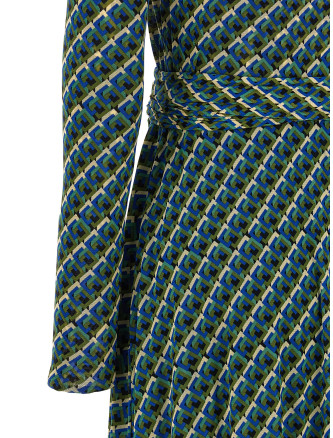 Платье миди DIANE VON FURSTENBERG 'Phoenix' (D805ASPPTOMESHSPPTO) #