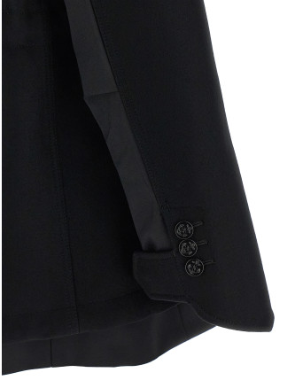 Верхняя одежда SACAI Wool coat with fur insert (2608755001) #
