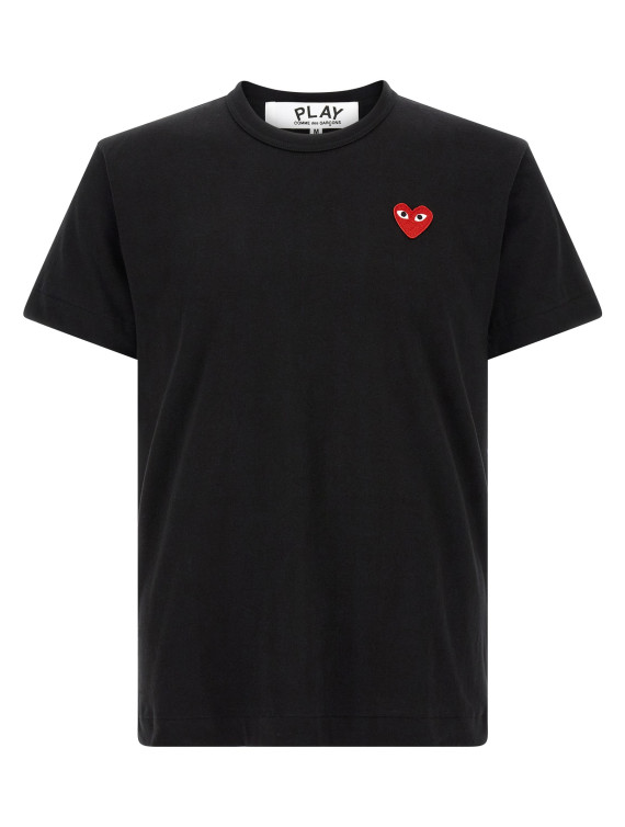 Футболка COMME DES GARÇONS PLAY Heart patch t-shirt (AXT1080511) #1