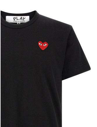 Футболка COMME DES GARÇONS PLAY Heart patch t-shirt (AXT1080511) #