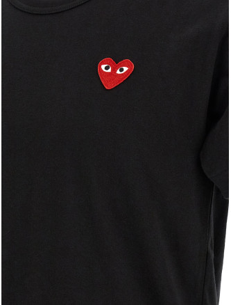 Футболка COMME DES GARÇONS PLAY Heart patch t-shirt (AXT1080511) #