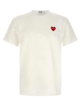 Футболка COMME DES GARÇONS PLAY Heart patch t-shirt
