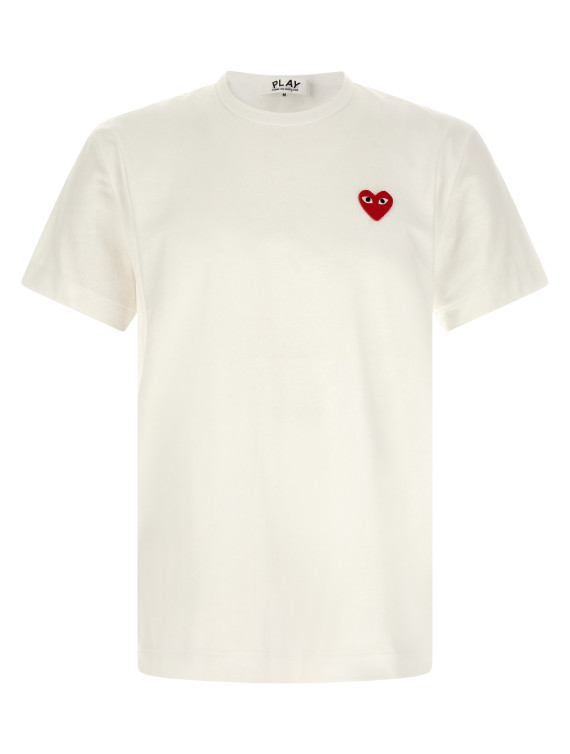 Футболка COMME DES GARÇONS PLAY Heart patch t-shirt (AXT1080512) #1