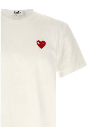 Футболка COMME DES GARÇONS PLAY Heart patch t-shirt (AXT1080512) #