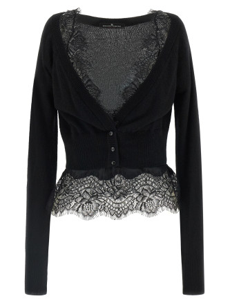 Кардиган ERMANNO SCERVINO Lace cardigan