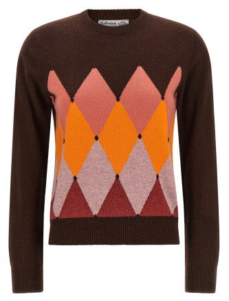 Свитер BALLANTYNE Crewneck sweater with diamond intarsia