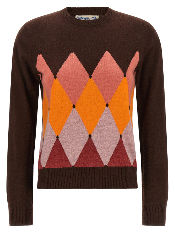Свитер BALLANTYNE Crewneck sweater with diamond intarsia (B1P83512KA894570) #1