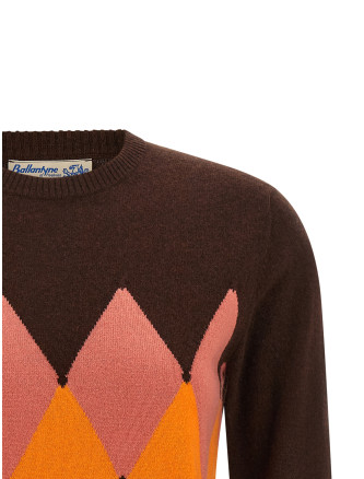 Свитер BALLANTYNE Crewneck sweater with diamond intarsia (B1P83512KA894570) #