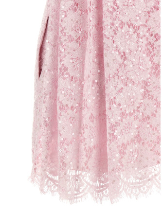 Мини-платье SELF PORTRAIT Sequin lace dress (AW26137SPPINK) #