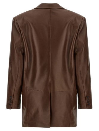 Жакет SAINT LAURENT Leather blazer (A000E7YC2TF2740) #
