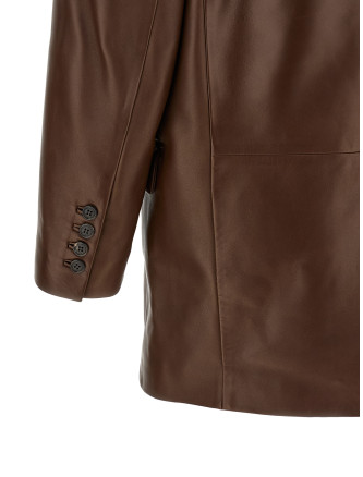 Жакет SAINT LAURENT Leather blazer (A000E7YC2TF2740) #