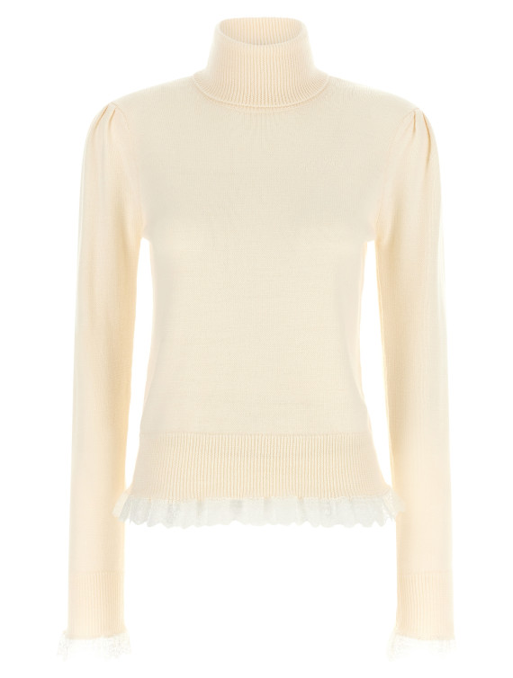 Свитер GANNI Turtleneck Sweater with Lace Trim (A1150062135) #1