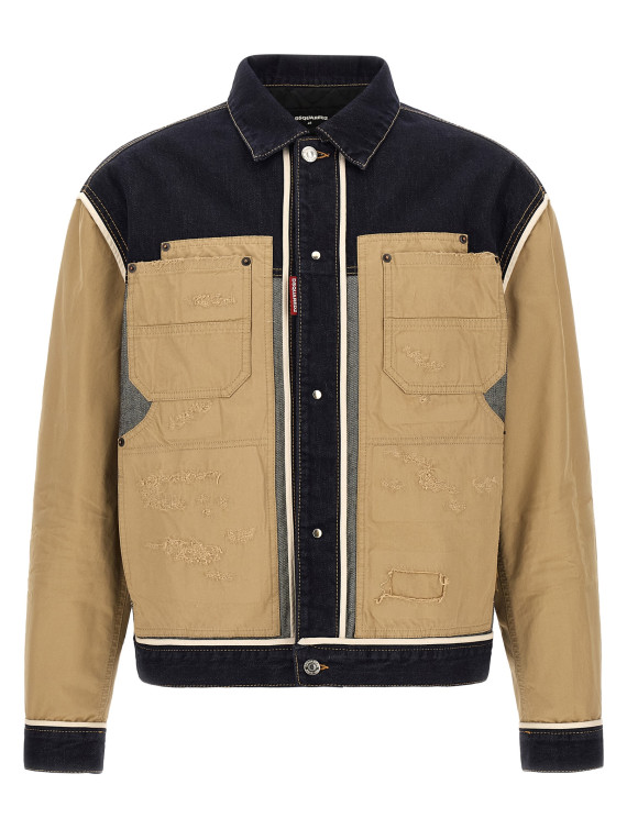 Куртка DSQUARED2 Two-material denim jacket (S74AM1726D30011470) #1