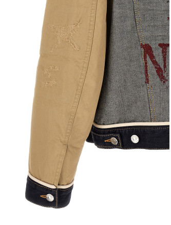 Куртка DSQUARED2 Two-material denim jacket (S74AM1726D30011470) #