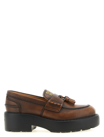 Лоферы MIU Loafers with tassels