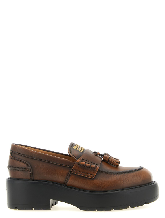 Лоферы MIU Loafers with tassels (5D743EF0553KY8F0038) #1