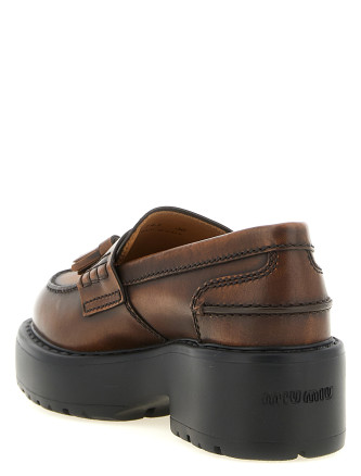 Лоферы MIU Loafers with tassels (5D743EF0553KY8F0038) #