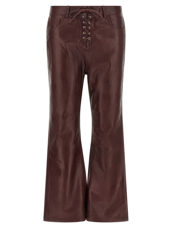 Брюки ROTATE BIRGER CHRISTENSEN Flared leather-effect pants (116668757757) #1