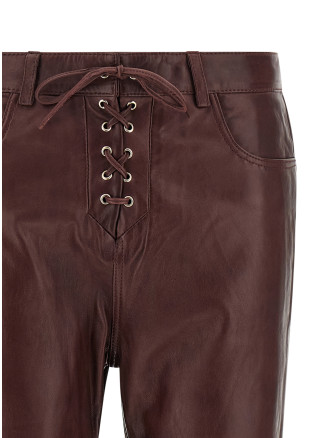 Брюки ROTATE BIRGER CHRISTENSEN Flared leather-effect pants (116668757757) #