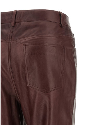 Брюки ROTATE BIRGER CHRISTENSEN Flared leather-effect pants (116668757757) #