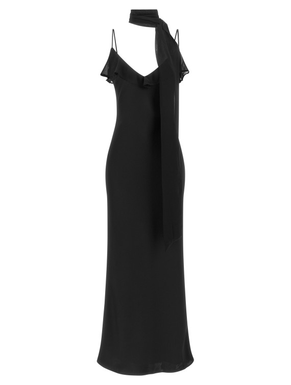 Платье макси ROTATE BIRGER CHRISTENSEN Slip dress with scarf (116657100100) #1
