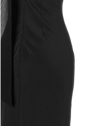 Платье макси ROTATE BIRGER CHRISTENSEN Slip dress with scarf (116657100100) #