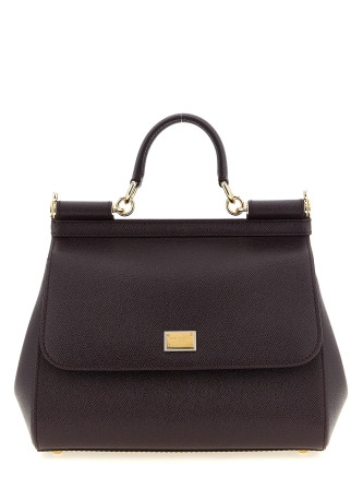 'Sicily Grande' Dauphine leather handbag
