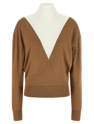 Свитер PACO RABANNE Sweater with perforated intarsia