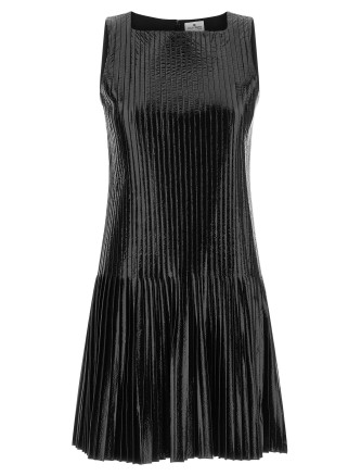 Мини-платье COURREGES Vinyl pleated dress