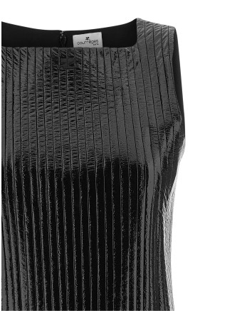 Мини-платье COURREGES Vinyl pleated dress (426CRO943VY00169999) #