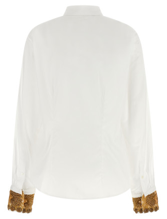 Рубашка DRIES VAN NOTEN Shirt with embroidered cuffs (2620107414445001) #