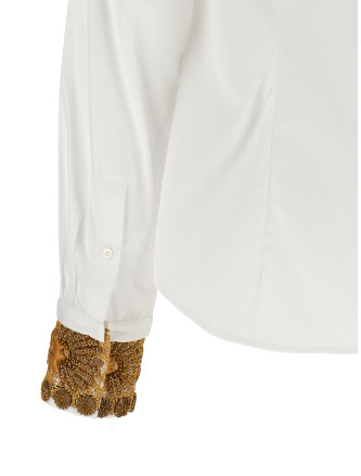 Рубашка DRIES VAN NOTEN Shirt with embroidered cuffs (2620107414445001) #