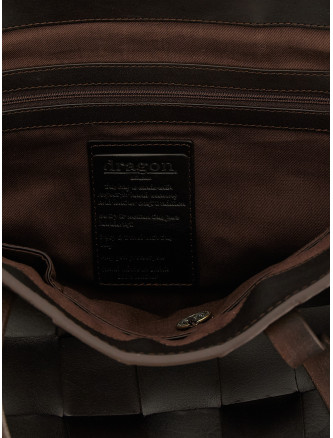 Сумка DRAGON DIFFUSION 'Japan Tote' (8151DGW6MATDKBROWN) #