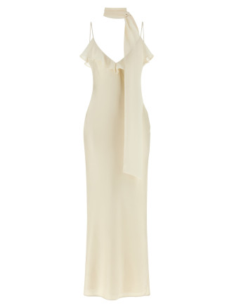Платье макси ROTATE BIRGER CHRISTENSEN Slip dress with scarf