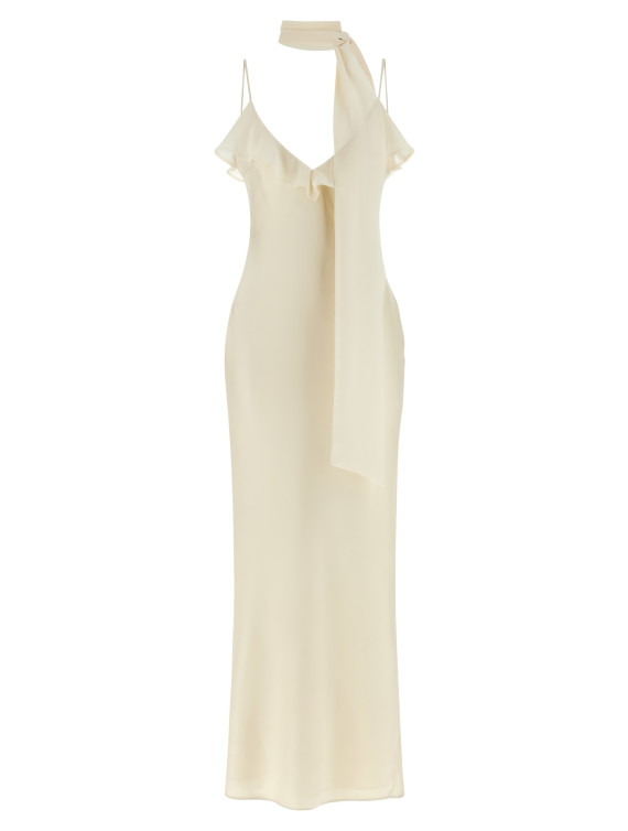 Платье макси ROTATE BIRGER CHRISTENSEN Slip dress with scarf (11665725702570) #1