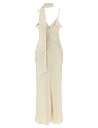 Платье макси ROTATE BIRGER CHRISTENSEN Slip dress with scarf (11665725702570) #