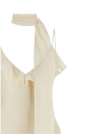 Платье макси ROTATE BIRGER CHRISTENSEN Slip dress with scarf (11665725702570) #