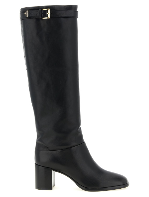 Сапоги PRADA High boots with buckle and logo (1W678OF065070F0002) #1