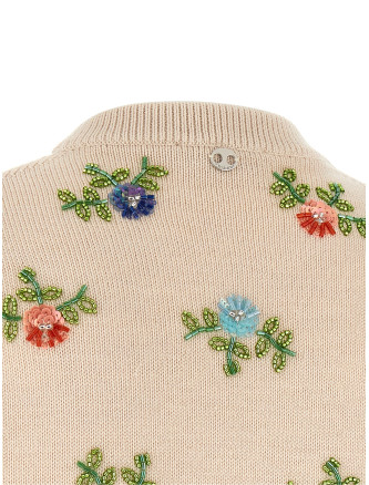 Топ PACO RABANNE Sweater with beads embroidery (26HMPU127ML0628P106) #