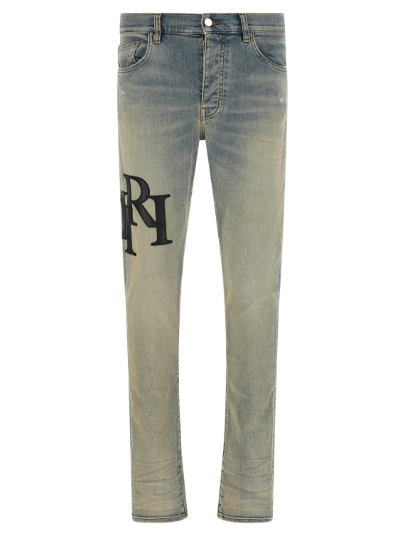 Джинсы AMIRI 'Staggered Logo' (AMDNSY1114531) #1