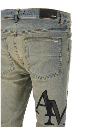 Джинсы AMIRI 'Staggered Logo' (AMDNSY1114531) #