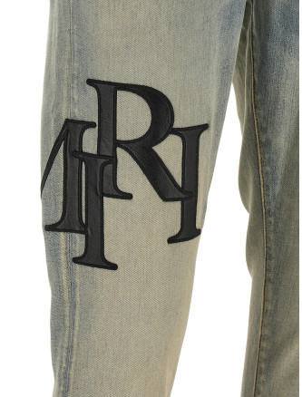 Джинсы AMIRI 'Staggered Logo' (AMDNSY1114531) #