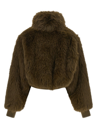 Пуховик PINKO Bomber jacket with fur inserts (107671A2OIL67) #