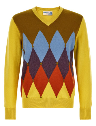 'Classic Diamond' Intarsia Sweater