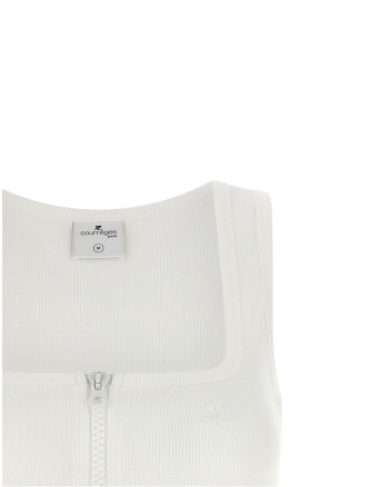 Повседневный топ COURREGES Top with front zip (426JTS299JS01940001) #