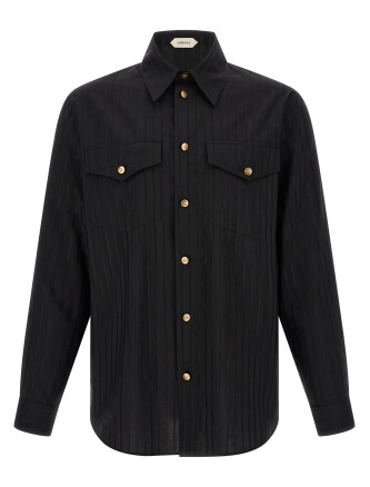 Рубашка VERSACE Jacquard Silk Shirt
