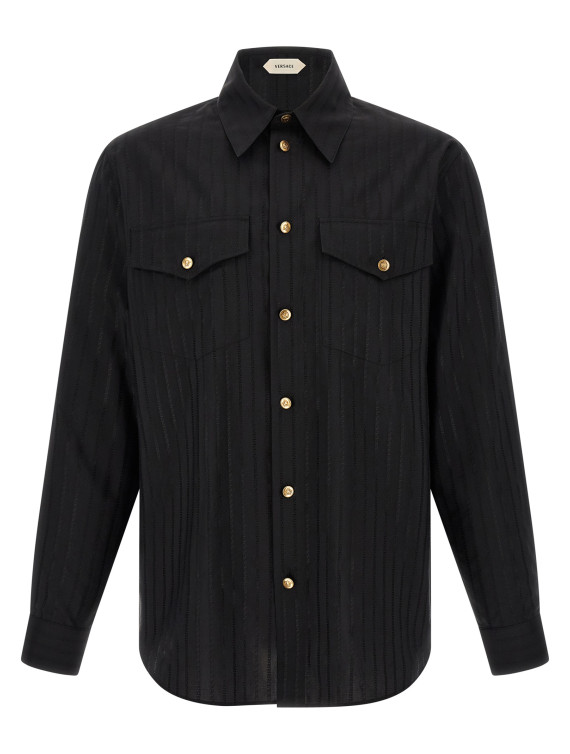 Рубашка VERSACE Jacquard Silk Shirt (10268161A185481B000) #1