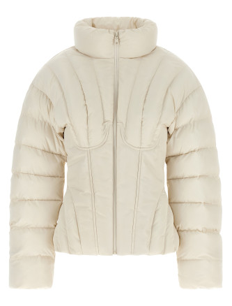 Пуховик ELISABETTA FRANCHI Exhausted quilted down jacket