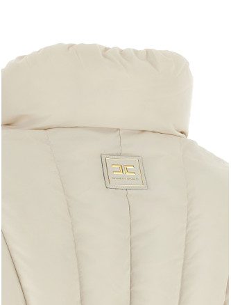 Пуховик ELISABETTA FRANCHI Exhausted quilted down jacket (PI95D66E2193) #